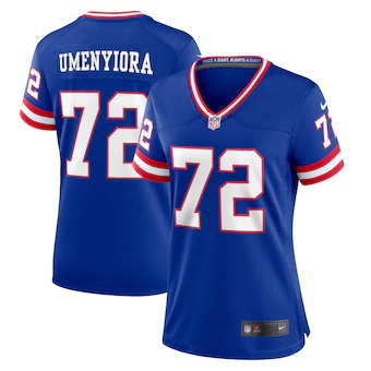 womens nike osi umenyiora royal new york giants classic ret